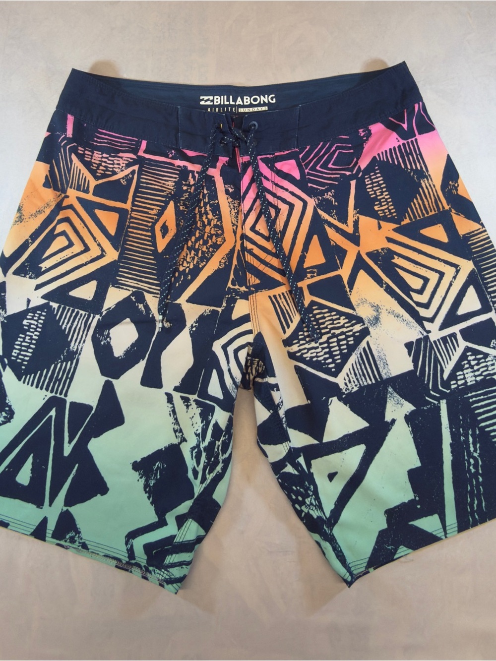 Billabong Men's Multicolor Geo Fade Boardshorts